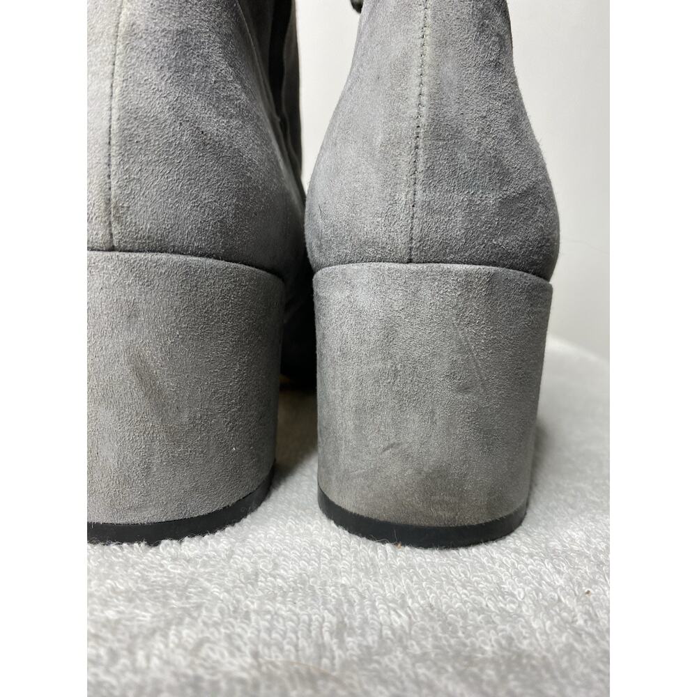 M. Gemi Corsa Boots Gray Suede Leather Women's 40.5 US 9.5 Bootie Ankle Modern - Picture 10 of 12